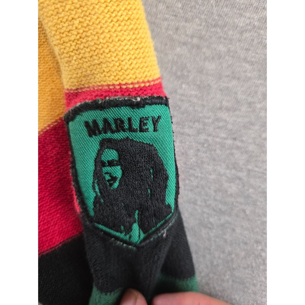 Billabong X Bob Marley Sweater Mens S Multicolor Striped Henley Long Sleeve Knit - Picture 7 of 12